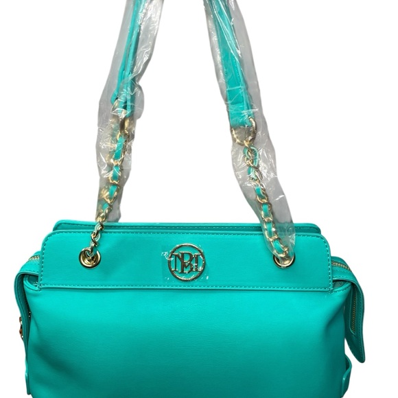 Studio Badgley Mischka Vegan Leather Green tote bag/shoulderbag. NEW with tags! - Picture 8 of 11